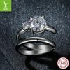 Arete de clip de plata personalidad doble 50 moissanita sin perforación oreja moda sentido avanzado arete de clip plata de ley s925