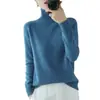 Suéter de Punto de Cuello Alto Nuevo para Mujer, Otoño/Invierno 2026, Grueso, Manga Larga Raglán, Holgado, Jersey