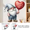 Pegatinas de Pared para el Día del Padre al por Mayor Nuevo Modelo 2026 Pegatinas de Gnomo en Forma de Corazón Decoración de Ventana con Ambiente Festivo Pegatinas para Ventana