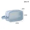 Bolsa Cosmética Transparente Nueva Gran Capacidad Bolsa de Almacenamiento para Artículos de Tocador de PVC Bolsa para Baño Natación Playa Bolso Popular de PU Mate