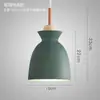 Luminária Pendente Minimalista Nórdica para Sala de Jantar com Três Cabeças, Abajur Criativo e Único na Cor Macaron, Adequada para Cabeceira, Balcão de Bar, Loja de Chá com Leite, em Verde Escuro