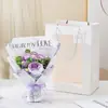 Buquês de Tricô Artesanais de Cravos e Rosas Artificiais para o Dia dos Namorados e Dia das Mães - Atacado Transfronteiriço Amazon