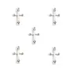 Venda Quente Transfronteiriça Liga de Metal Multicor Pingente de Cruz Acessórios para Joias DIY Pulseira Chaveiro Pingente de Brinco T112