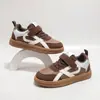 Tenis Infantiles para Mujer 2025 Otoño Nuevo Estilo Tenis con Algodón Extra Estilo Coreano Piel Zapatos Casuales Para Niños Medianos y Grandes Zapatos para Correr