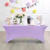 Capa de Mesa Elástica Transfronteiriça para Comércio Exterior, Venda Direta de Fábrica, Toalha de Mesa Elástica de Elastano para Festa e Casamento, Capa para Mesa de Cocktail, Toalha de Mesa