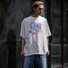 San Miguel Dibujos Animados Americanos Animación Verano Casual Suelto Algodón Pesado Manga Corta Camiseta de Moda para Hombre