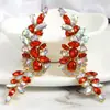Pendientes de Ala de Ángel de Diamante Transfronterizos Moda Alta Lujo Alas de Pedrería Pendientes Irregulares Accesorios de Banquete Pasarela