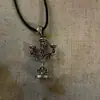 Candelabro Vazado Retrô Europeu e Americano Corrente Clavícula Moda de Rua Pingente de Personalidade Simples Colar Versátil Unissex