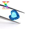 Fábrica de Vidrio Azul Marino con Forma de Corazón de Piedra Artificial Wuzhou Venta al por Mayor Vidrio Azul Marino en Stock 3*3Mm-8*8M