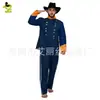 Fantasia Cosplay Adulto Halloween Carnaval Baile de Máscaras Performance Play Traje de Capitão