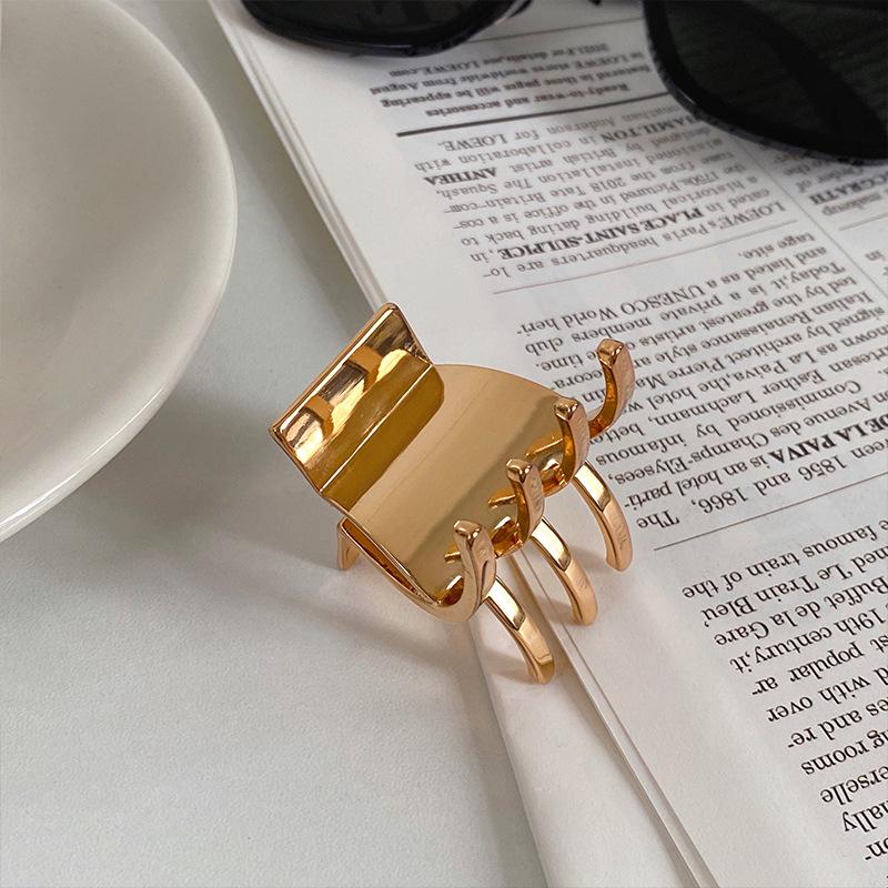 3金属抓夹金色款--电镀真金