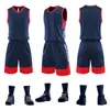 Venta al por mayor de uniformes de baloncesto para fabricantes en stock impresión más número estudiantes de primaria secundaria universidad secado rápido transpirables uniformes de entrenamiento de baloncesto