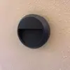 Foco de pie para exteriores de montaje superficial, Luz para escalones, Luz para rampas, Downlight circular, Luminaria de pared lateral para pasillos y pasillos, Carcasa de aluminio fundido a presión