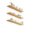 Estante flotante de madera maciza para almacenamiento, estantería de pared para sala de estar, estantería de pared para el hogar, estante de almacenamiento para cocina