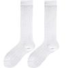 Calcetines delgados trenzados hasta la pantorrilla para primavera y verano, calcetines jk coreanos japoneses, calcetines Lolita, calcetines medios versátiles de color sólido hasta la rodilla para mujer