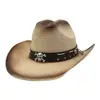 Aliexpress Nuevo Sombrero de Pescador de Verano para Hombres y Mujeres Copa Dura Recta Sombrero de Paja Vaquero Protección Solar Sombrero para el Sol Estilo Étnico