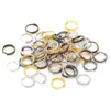 Acero Inoxidable 304 Llavero de Doble Anillo Anillo para Llaves Portallaves Anillo para Llaves Anillo para Llaves Anillo de Conexión