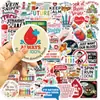 50 nuevas pegatinas médicas divertidas de dibujos animados para extracción de sangre para decorar agendas, fundas de teléfono DIY, pegatinas de PVC impermeables transfronterizas