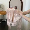 Blusa de encaje rosa para mujer, de alta gama, lujo ligero, rejuvenecedora, elegante, nuevo estilo puro de primavera 2026, top entallado