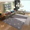 Suministrado directamente por el fabricante, alfombra impresa geométrica simple para sala de estar y dormitorio, felpudo para pasillo con diseño nórdico
