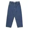 Jeans Masculino de Cintura Alta Americano Estilo Loose Perna Reta Retrô Hip-Hop Gótico Streetwear Harajuku Calças Casuais Masculinas