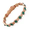 Pulseira Magnética Europeia e Americana Transfronteiriça Mais Vendida Moda Luxo Leve Coração de Pêssego Liga de Diamante Completo Linha Única Magnética Joia de Casal