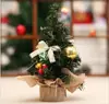 Mini Árbol de Decoración Navideña Adorno Navideño Árbol Decorativo Delicado con Árbol de Navidad Dorado Rojo Azul