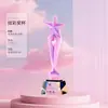 Novo design de troféu estrela de cinco pontas em resina banhada criativa para premiações em eventos esportivos, reuniões anuais e atividades para funcionários de destaque - atacado