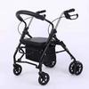 Carrito de Compras de Seis Ruedas para Personas Mayores, Carrito de Empuje, Carrito de Compras Empujable y Sentable, Andador de Ocio para Personas Mayores con Asiento