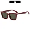 Óculos de Sol Quadrados Versáteis Estilo Coreano Moderno, Óculos de Sol Tendência Street Style com Proteção UV e Acabamento de Alto Padrão
