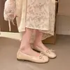 Zapatos Rojos de Cuero Bajos Estilo Francés para Mujer, Nuevos Mocasines Slip-On Mary Jane Verano y Otoño 2026, Zapatos de Vestir