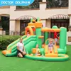 Castillo Inflable de Castillo para Niños Doctor Dolphin Más Vendido Parque Infantil Inflable Pequeño Tobogán Inflable Cama Elástica Castillo de Tela Oxford