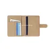 Protección de Fotos de Corcho Transfronterizo Bolsa de Pasaporte de Corcho Rpet Japonés y Coreano Bolsa de Documentos de Corcho de Madera Real Fábrica Personalizada