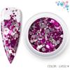 Cross-border Internet Celebrity Mirror Prata Nail Art Sequins Gradiente Glitter Glitter Pó Perolado Pó Nail Polish Cola Nail Art Joias Drill