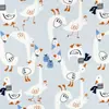 Capa para bolsa de roupas de algodão estampado, malha de algodão classe A para bebês, 300 peças, estampado, dupla face