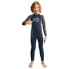 Nuevo Traje de Buceo Infantil 2.5mm de una Pieza de Manga Larga Cálido para Niños Natación de Invierno Resistente al Frío Traje de Snorkel y Surf