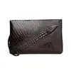 Bolso de Mano de Cuero Suave con Patrón de Cocodrilo Billetera de Negocios de Gran Capacidad para Hombre Bolso de Mano Largo Tipo Sobre para Hombre Bolso Social Juvenil
