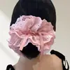 Goma para el pelo con Adorno de Encaje para Mujer, Estilo Coreano Suave Estilo Ins Cinta de Lazo para el Pelo, Cuerda para Cola de Caballo Accesorio para el Cabello