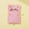 Bolsa de Joias de Microfibra H, Estilo de Luxo Leve, Brincos de Fivela Dupla, Colar, Pingente, Bolsa de Armazenamento de Joias, Embalagem Portátil para Viagem