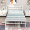 Cama Plegable para Uso Doméstico, Cama para Siesta en Oficina de una Persona, Cama de Camping Simple, Cama de Acompañante, Cama Plegable para Apartamentos Pequeños y Casas de Alquiler