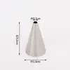 Bico de Confeitar Redondo de Aço Inoxidável para Creme, Desenho de Linhas, Escrita, Formato de Buraco Redondo, Bico Puff, Ferramenta para Assar Bolo de Derreter Grãos