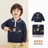 Ropa infantil Kaka Panda, suéter infantil de media botonadura, ropa de invierno para niños, tops de invierno para niñas, ropa de bebé, moderno