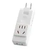 Conversor de Um para Quatro com Rotação de 180 Graus, Adaptador de Tomada Multifuro 2 para 3, Plugue Multifuncional Ultrafino/Dropshipping