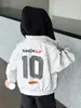 2069 Conjunto de Dos Piezas con Sudadera para Niños Primavera y Otoño 2026 Nueva Chaqueta Cardigan Estilo Coreano de Otoño para Niños Pequeños