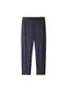 Pantalones Casuales Rectos con Efecto Plisado Otoño 2025, Tres Pruebas Alta Elasticidad Hielo Seda Fresco Delgado Pantalones de Negocio para Hombre