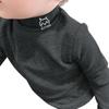 Camiseta Térmica de Manga Larga para Niños Otoño e Invierno Bebé Casual Versátil Capa Base Niños y Niñas Cuello Medio Alto Top Interior Cálido