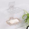 Caja de Jabón sin Taladro Estante de Almacenamiento para Baño Montado en la Pared Drenaje Ventosa Titular de Jabón Creativo Escandinavo para Baño