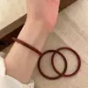 Imitación de vidrio Jade tira redonda fina pulsera de rosa seca pulsera de cascabeles paso a paso pulsera femenina para amigas mismo estilo del pequeño libro rojo
