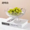 ¡Guau, Bandeja Alta para Frutas con Forma de Loto para Uso Doméstico, Bandeja para Mesa de Café de Sala de Estar con Base, Bandeja para Snacks, Lista para Almacenar