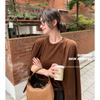 Hong Kong y American Apparel/Colección Otoño/Invierno 2026/Conjunto de Chaleco de Hilo de Yangzi sin Hombros para Mujer Conjunto de Dos Piezas de Chaleco de Punto + Cárdigan